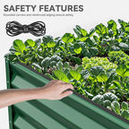 YITAHOME 2pcs 8x4x1.5 in Galvanized Raised Garden Bed Kit, Large Metal Planter - Image 5