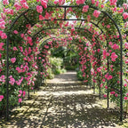 DoCred Garden Arch Trellis for Climbing Plants, 88 Inch Large Garden Trellises - Image 8