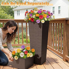 Greesum 32 Inch Tall Plastic Planters - Image 4