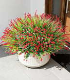 HyeFlora 20 Bundles Artificial Fake Outdoor Plants Flowers - Image 2