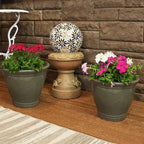 Sunnydaze Round Ceramic Planter - Image 6