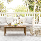 LUE BONA Outdoor Coffee Table, HDPS Patio Coffee Tables - Image 2