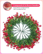 Faux Flowers for Outdoor Planters 16 Bundles UV Resistant Artificial Fake - Image 3