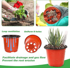 TDHDIKE 4" Small Plastic Plant Pots - Image 3