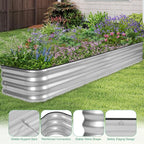 1MORE Raised Garden Bed -8X2X1 Galvanized Planter Box - Image 6
