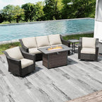 Joyside Wicker Patio Furniture Sets, 5 Pieces Upgraded Large Size Outdoor - Image 7