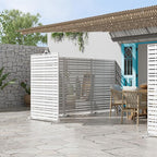 Casaphoria 72" H x 47" W Metal Privacy Screen, Outdoor Freestanding Decorative - Image 8
