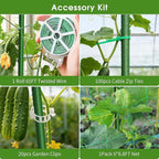 Cucumber Trellis for Raised Bed, U-Shape Garden Trellis for Climbing Plants - Image 8