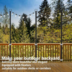 10Ft String Light Poles 4 Pack, Light Poles - Image 4