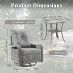 2-Seat Modern Patio Furniture Set - Image 9
