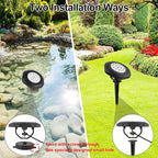 Solar Pond Lights, 18 LED Super Bright RGB LED Underwater Spotlights Color - Image 7