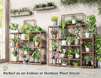 EnHomee Plant Stand Indoor Large Plant Stand Outdoor 5 Tiers Wood Tiered Plants - Image 4