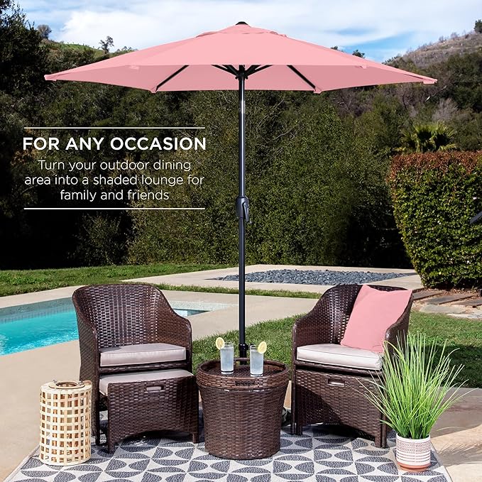 Best Choice Products 7.5ft Heavy-Duty Round Outdoor Market Table Patio Umbrella - Image 3