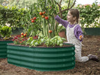 Plant & Plot Galvanized Raised Garden Beds Outdoor // 4×2×1 ft Planter Raised - Image 4