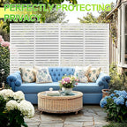 Outdoor Privacy Screen, Freestanding Privacy Fence Panels - Image 2