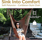 Sunnydaze Outdoor Hammock Chair Swing - Image 2