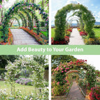 RUBFAC 94" Metal Garden Arch Trellis - Image 7