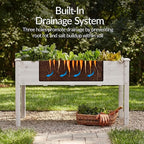Best Choice Products 48x24x30in Raised Garden Bed, Elevated Wood Planter Box - Image 4