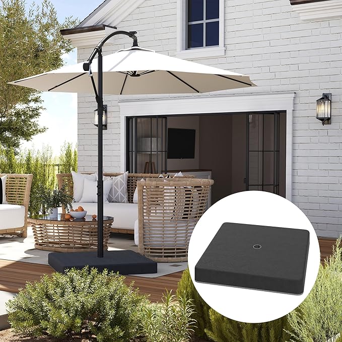 Outsunny 4 Piece 176 lbs Cantilever Umbrella Base Weight Set - Image 9