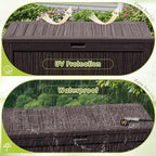 Devoko 125 Gallon Outdoor Storage Box, Waterproof Resin Deck Box - Image 5