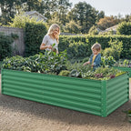 YITAHOME 8x4x2ft Large Raised Garden Bed Kit, Galvanized Metal Planter Box - Image 3