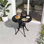 30.31" Outdoor Patio Dining Table, Cast Aluminum Patio Table, Patio Bistro Table by PATIO-IN
