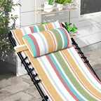 Outsunny Folding Chaise Lounge Chair Set of 2, Patio Sun Tanning Chair - Image 8