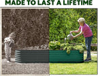 9-in-1 Galvanized Steel Raised Garden Bed // 8×2×1.5 ft Modular Planter - Image 4