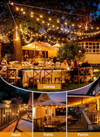 Brightown 58FT Solar String Lights Outdoor - Image 8