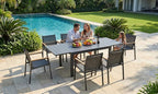 Outdoor Dining Chairs Set of 2, Aluminum Patio Dining Chairs - Image 4