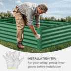 YITAHOME 2pcs 8x4x1.5 in Galvanized Raised Garden Bed Kit, Large Metal Planter - Image 4