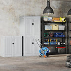 EHHLY Heavy Duty Small Storage Cabinet Outdoor Weatherproof, 14 Cuft Garage - Image 4