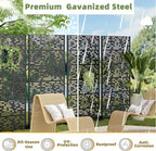 Casaphoria 72" H x 47" W Metal Privacy Screen, Outdoor Freestanding Decorative - Image 4