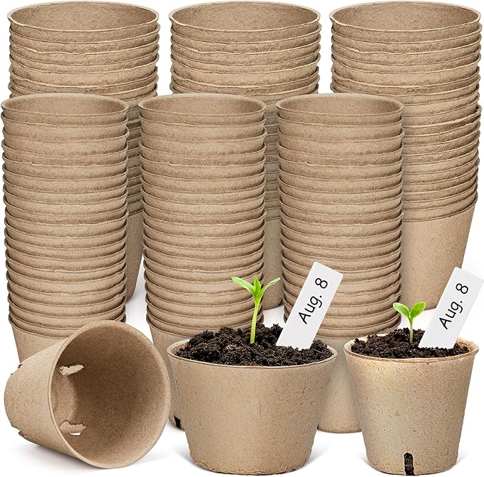 homenote Peat Pots, 3.15/4 Inch 120 Pcs Seed Starting Pots - Image 9