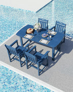 Ciokea HDPE Outdoor Dining Set, 5-Piece Patio Table and Chairs Set - Image 8