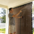 EMERIT 90% Shade Cloth Sun Shade Fabric Privacy Screen Shade Cover - Image 5
