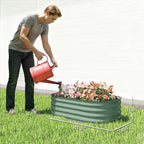 Outsunny 3.5' x 2' x 1' Galvanized Raised Garden Bed Kit, Outdoor Metal - Image 7
