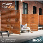 6.1ft H x 3ft W Freestanding or Surface Mounted Enclo Tiaga Privacy Screen - Image 3