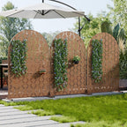 Casaphoria 72" H x 47" W Arched Metal Privacy Screen - Image 3