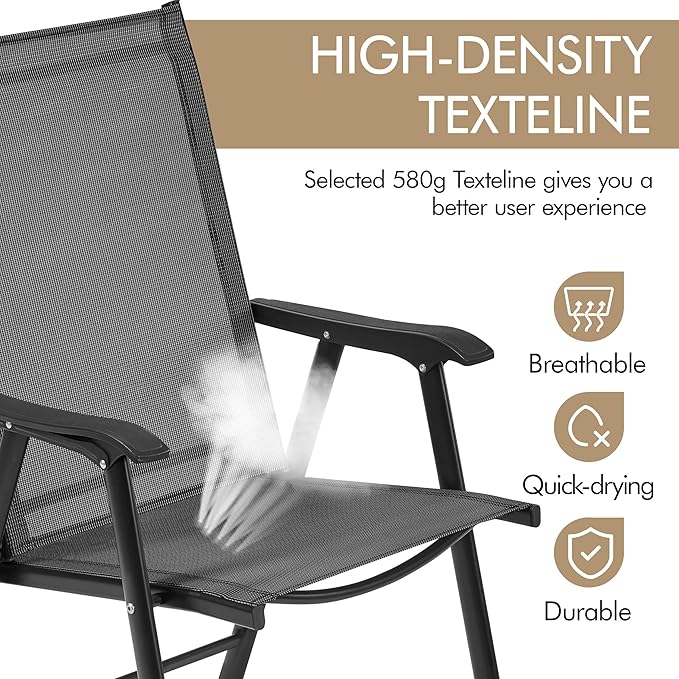 Yaheetech Patio Dining Chairs Set of 4 - Image 7