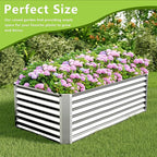6x3x2FT Galvanized Raised Garden Bed, Galvanized Planter Boxes Outdoor - Image 5