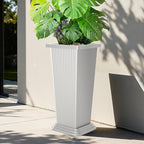 Tall Outdoor Planters Set of 2, Large Indoor Modern Planter Flower Pots - Image 5