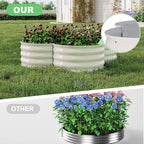 Garvee 2 Pack Galvanized Raised Garden Bed, Outdoor Planter Box - Image 4