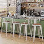 Yongchuang 26 inch Bar Stools Set of 2 Kitchen Counter Height Chairs - Image 7