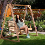 All Things Cedar Wooden Porch Swing, Outdoor Patio Furniture, 4 Foot - Image 6
