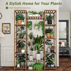 Plant Stand Indoor Outdoor 62.2“ Tall Plant Shelf Large Tiered Flower Stands - Image 5