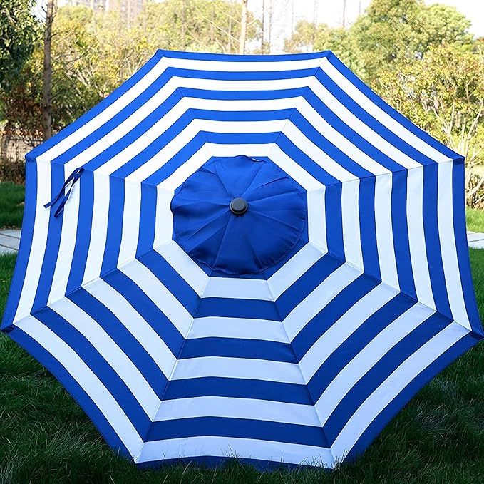 Blissun 9' Outdoor Patio Umbrella, Outdoor Table Umbrella, Yard Umbrella - Image 4