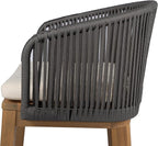 Christopher Knight Home Zax Set of 2 Patio Barstool, Acacia Wood & Rope Outdoor - Image 11