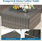 Outdoor Patio Furniture Set, Rattan Outdoor Sectional Furniture, Patio - Image 6
