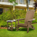 Double Adirondack Outdoor Side Table Weather Resistant, Outdoor Rectangular - Image 7
